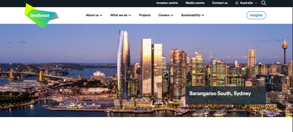 LendLease Homepage