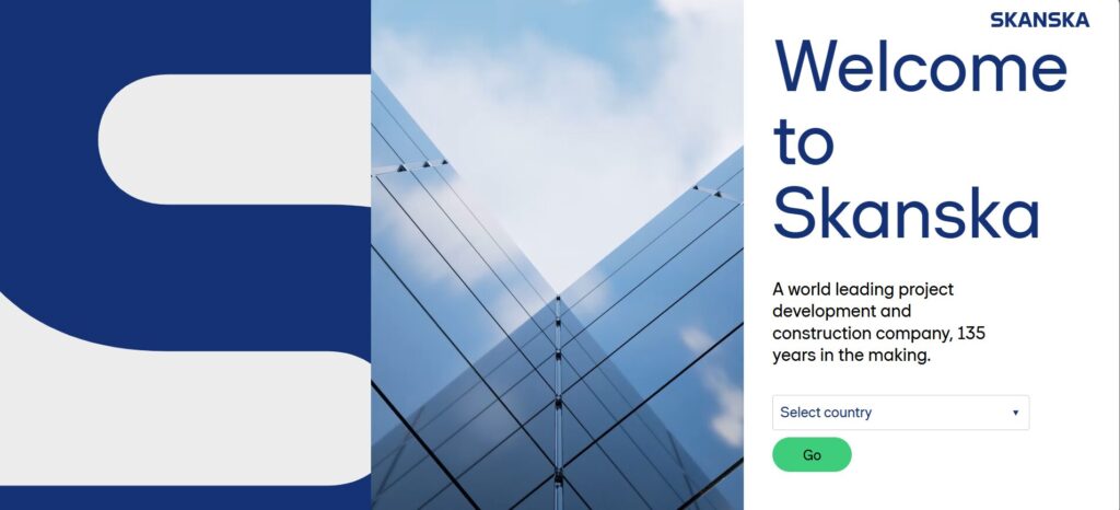 Skanska Homepage