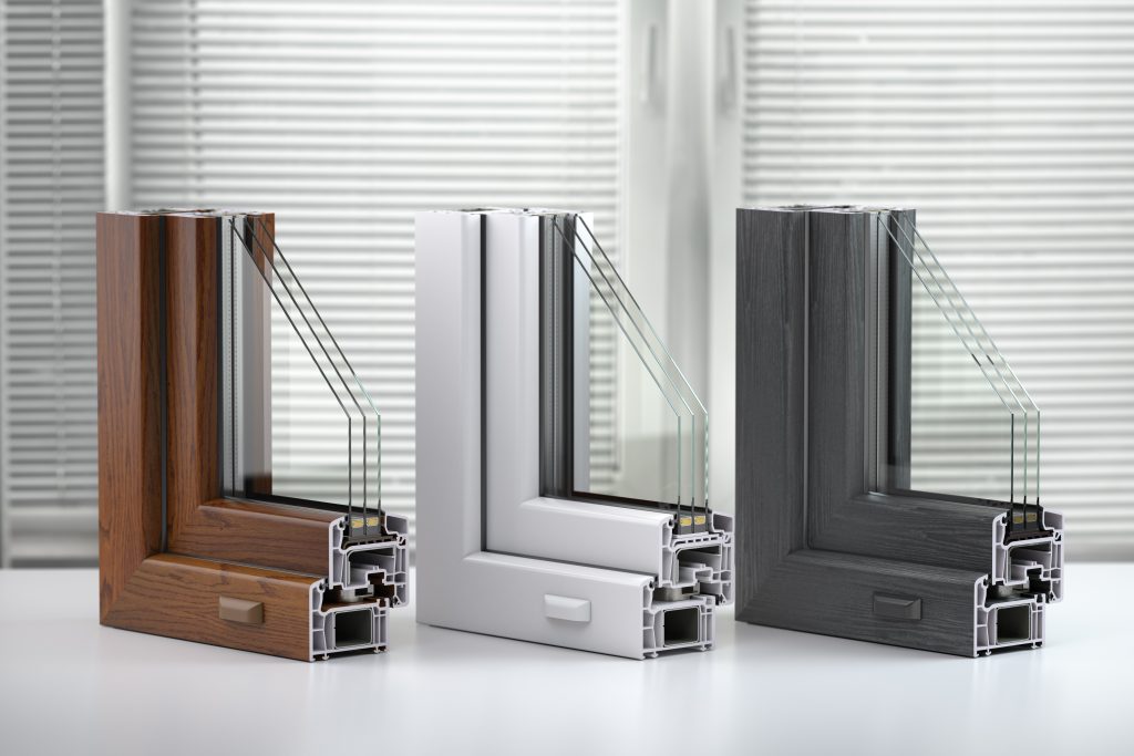 Eco-friendly triple-glazed windows different-colors