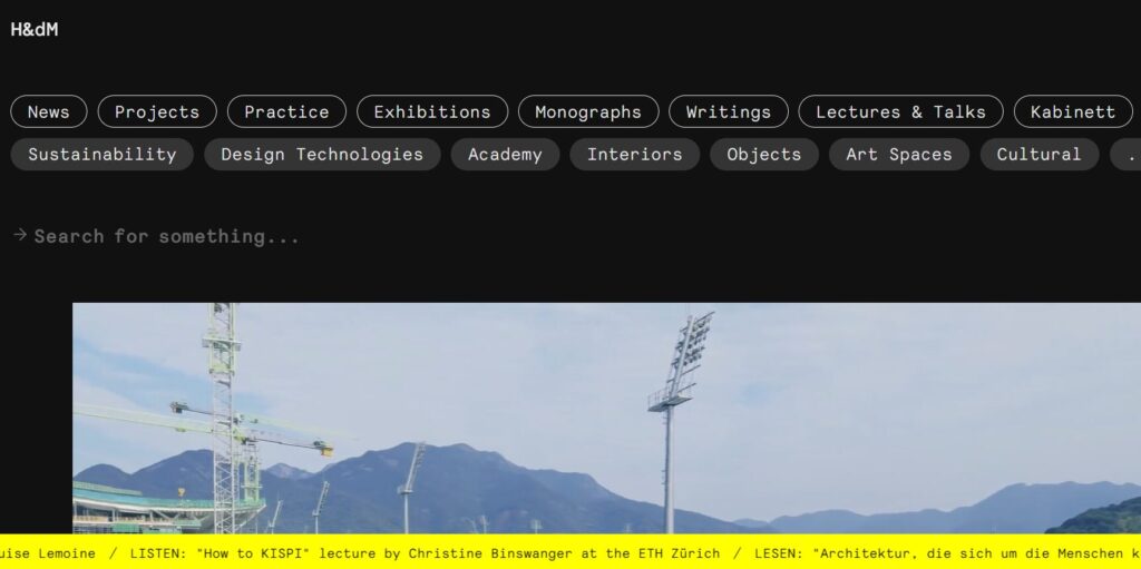 H&dM Homepage