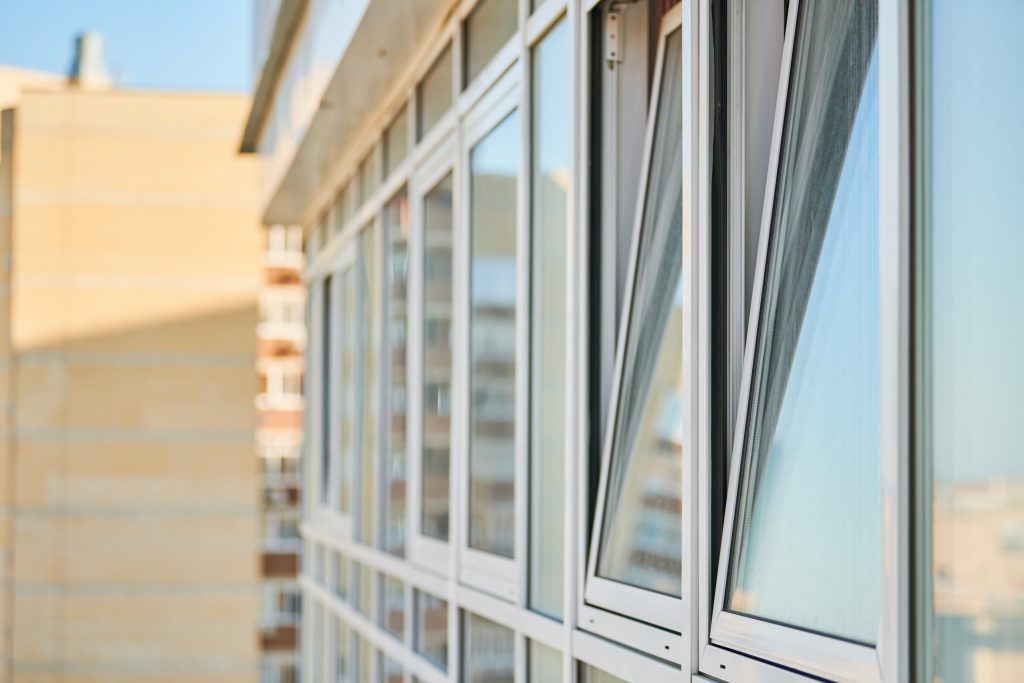 Triple Glazed Windows on a High Rise Building