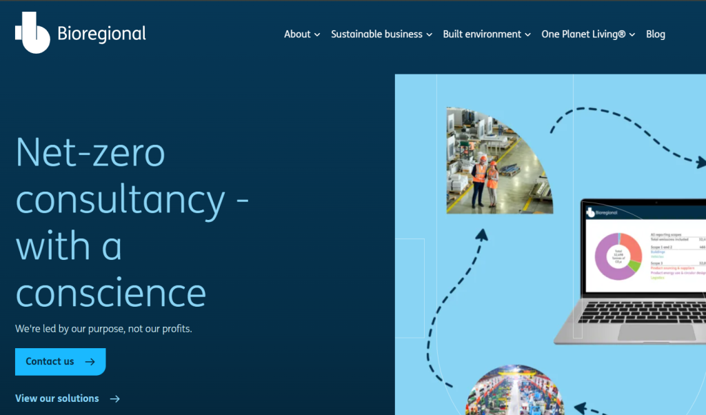 Bioregional Net Zero Consultants Homepage