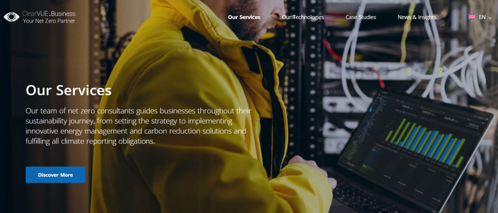 ClearVUE Net Zero Consultants Homepage