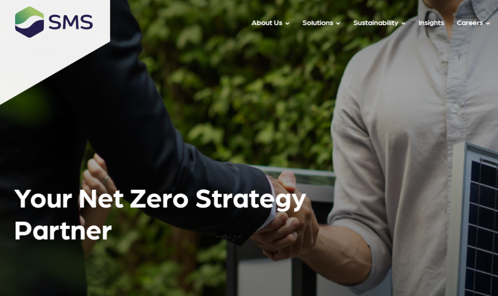 SMS Net Zero Consultants Homepage