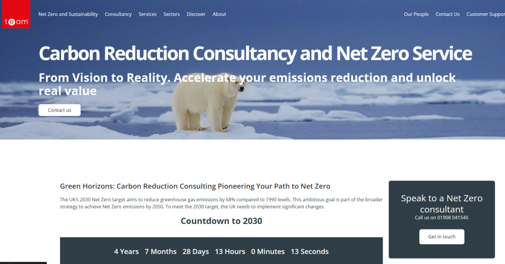 TeamEnergy Net Zero Consultants Homepage